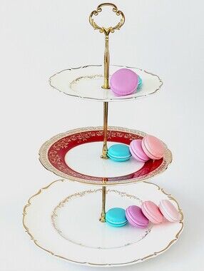 Authentic English Bone China 3-Tier Cake Stand | Royal Doulton & Royal Stafford